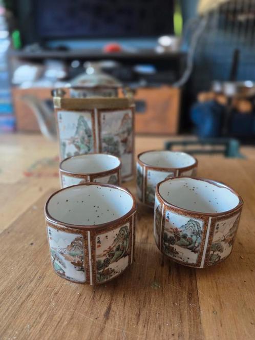 Chinees theeservies - hexagonaal, Antiek en Kunst, Antiek | Servies compleet, Ophalen