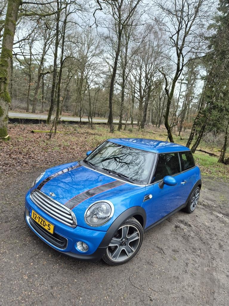 Prachtige Mini 1.6 Cooper 2012 Blauw, Auto's, Mini, Particulier, Cooper, ABS, Airbags, Airconditioning, Bochtverlichting, Boordcomputer