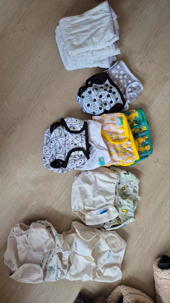 Wasbare luiers - Mother Ease, Popolini, Alvababy, HappyFlute, Kinderen en Baby's, Badjes en Verzorging, Gebruikt, Overige typen