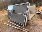 bouwhek & dubbele bouwdeur, Ophalen, Met poort, Gebruikt, Tuinhek