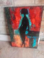 Naakt aan de Piano, Antiek en Kunst, Kunst | Schilderijen | Abstract, Ophalen of Verzenden