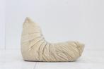 Vintage Togo Ligne Roset fauteuil velours beige, Ophalen, Gebruikt, Vintage, 75 tot 100 cm