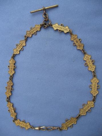 Koperen vergulde gedateerde ere ketting - 1931 tot 1947 beschikbaar voor biedingen
