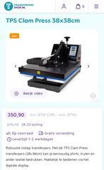 Transfer pers zwart 38x38 cm, Ophalen of Verzenden, Nieuw