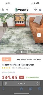 Volero vloerkleed Strong Groen, Ophalen, 150 tot 200 cm, 200 cm of meer, Zo goed als nieuw