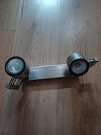 Metalen Spotlamp met 2 Spots, Ophalen of Verzenden, Gebruikt, Metaal, Modern