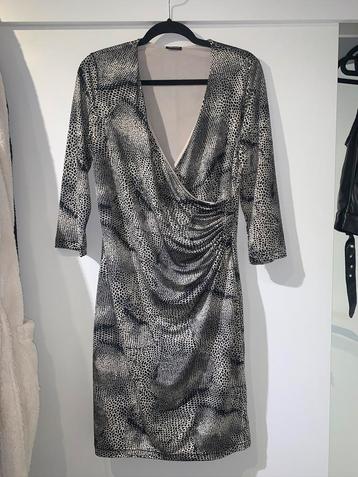 Gerry weber krokodil overslag jurk dress travel stof maat 38 beschikbaar voor biedingen