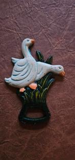 Flessenopener gietijzer zwaan gans, Ophalen of Verzenden