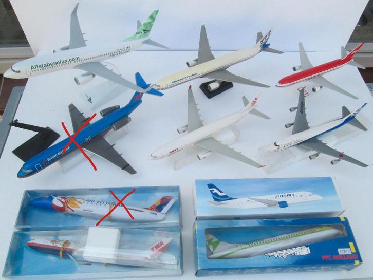 Boeing -Airbus - Douglas -Embraer -ATR-72 - Bombardier - MD, Verzamelen, Luchtvaart en Vliegtuigspotten, Zo goed als nieuw, Schaalmodel