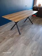 Speelse eettafel met kruispoten 190 lang, Ophalen, 50 tot 100 cm, Zo goed als nieuw, Vijf personen of meer