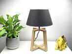 Tafellamp met antraciete kap en LED lamp, Huis en Inrichting, Lampen | Tafellampen, Ophalen of Verzenden, Minder dan 50 cm, Metaal