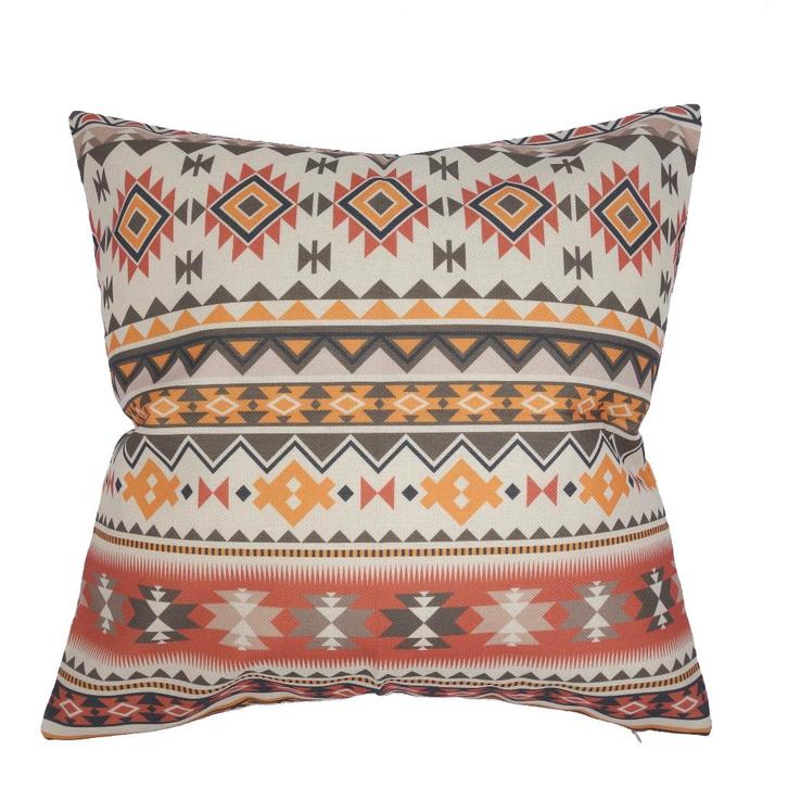 Kussenhoes mexicaans Perla linnenlook | 44 x 44 cm, Huis en Inrichting, Woonaccessoires | Kussens, Nieuw, Overige kleuren, Vierkant