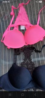 2 nieuwe (sport) bh's met kanten vlinderrug, maat 85B, Ophalen of Verzenden, Overige kleuren, BH