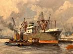 Schilderij Adri Verveen Havengezicht Rotterdam, Ophalen