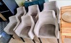6 Velvet gray chair with armrests Kare Design, Huis en Inrichting, Stoelen, Ophalen, Zo goed als nieuw, Vijf, Zes of meer stoelen