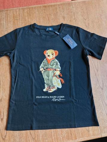  T-shirt - Zwart met Beer - Nieuw beschikbaar voor biedingen