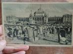 Ansichtkaart Scheveningen, strand en kurhaus., Ophalen of Verzenden, Zuid-Holland