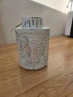 Rustieke windlicht met kaars, Ophalen of Verzenden, Overige materialen, Minder dan 25 cm