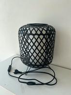 Ikea Gottorp tafellamp rotan zwart OPHALEN AMSTERDAM, Huis en Inrichting, Ophalen, Gebruikt, Minder dan 50 cm