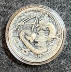 Zilvere 2021 Niue Silver Dragon "Watatsumi" - 2 oz zilver, Postzegels en Munten, Munten | Nederland, Vóór koninkrijk, Zilver, Losse munt