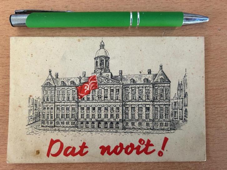 zeer oude kaart vrede en vrijheid Amsterdam, Hobby en Vrije tijd, Kaarten | Zelf maken, Gebruikt, Pons of Mal, Overige thema's