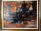 Schilderij olieverf op doek, Ophalen of Verzenden