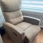 Relaxfauteuil in bruine lederlook (netjes!), Huis en Inrichting, Fauteuils, Ophalen, Overige materialen, Gebruikt, 75 tot 100 cm