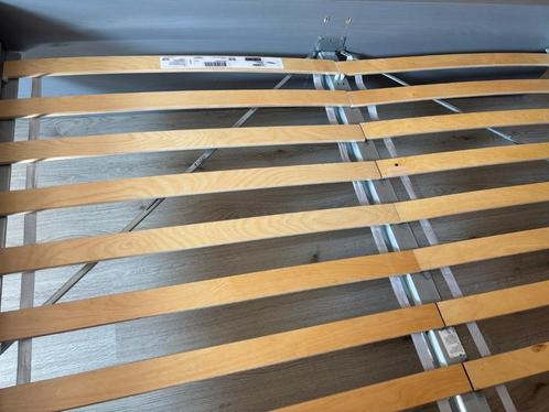 IKEA Malm bedframe 160x200 met lattenbodems en middenbalk, Huis en Inrichting, Slaapkamer | Bedden, Gebruikt, Tweepersoons, 160 cm
