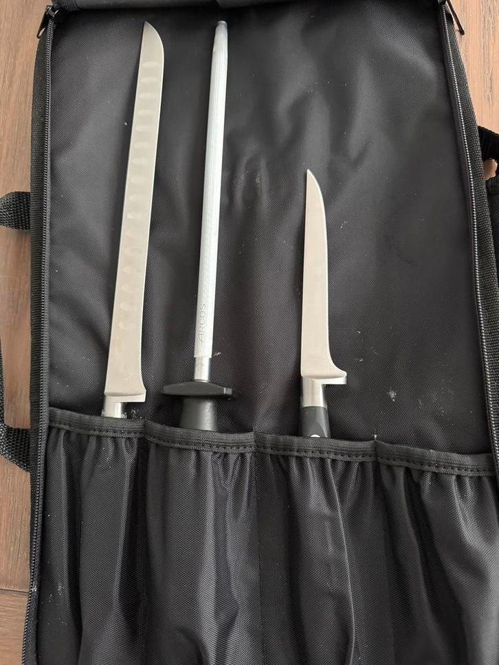 Arcos Messenset - Professionele Kwaliteit, Huis en Inrichting, Keuken | Bestek, Zo goed als nieuw, Bestekset, Rvs of Chroom, Ophalen