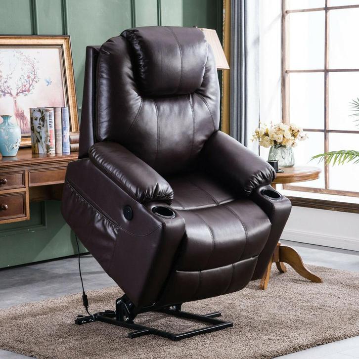 Sta-Op-Stoel. Sta-Op-Fauteuil. Verwarming, Massage, USB, Huis en Inrichting, Fauteuils, Verzenden