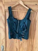 Dik leren corset maat l, Kleding | Dames, Ophalen of Verzenden, Zo goed als nieuw, Zwart, Zonder mouw