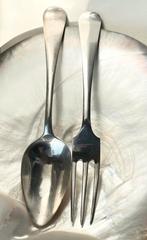 Oud zilveren dessert couvert Haags Lofje, Ophalen of Verzenden