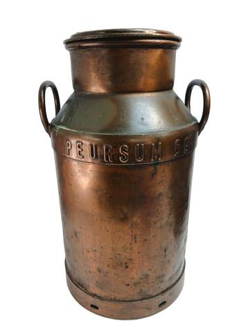 Mooie Koper Bronzen Melkbus Peursum 69 De Giessen beschikbaar voor biedingen