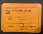 Diploma KNGV 1940, Overige typen, Gebruikt, Overige sporten, Verzenden