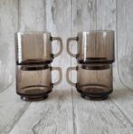6 stuks * vintage Douwe Egberts Moccona Thee of koffieglazen, Huis en Inrichting, Glas of Glazen, Ophalen of Verzenden, Overige stijlen
