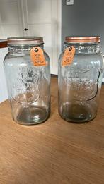 Glazen voorraadpotten, Huis en Inrichting, Woonaccessoires | Stolpen, Ophalen of Verzenden, Zo goed als nieuw