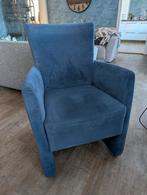 6 eetkamerstoelen topmerk, Ophalen, Gebruikt, Blauw, Stof