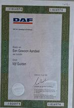 Oud aandeel van DAF, Ophalen of Verzenden, 1970 tot heden, Aandeel