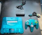 Nintendo 64 Ice Blue NTSC-J, Spelcomputers en Games, Spelcomputers | Nintendo 64, Ophalen of Verzenden, Gebruikt, Met 1 controller