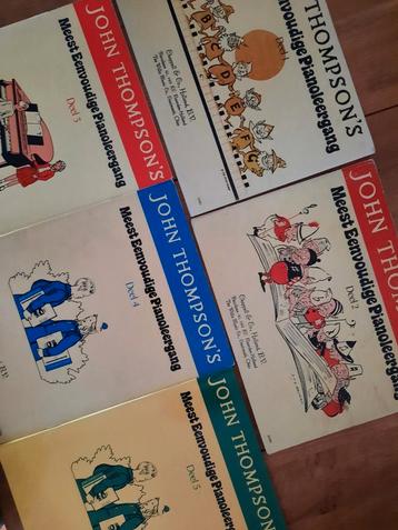 John Thompson 's Meest Eenvoudige Pianoleergang 1,2,3,4,5 beschikbaar voor biedingen