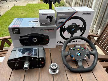 Fanatec Clubsport wheel base V2.5 + Fanatec BMW M3 GT2 stuur beschikbaar voor biedingen