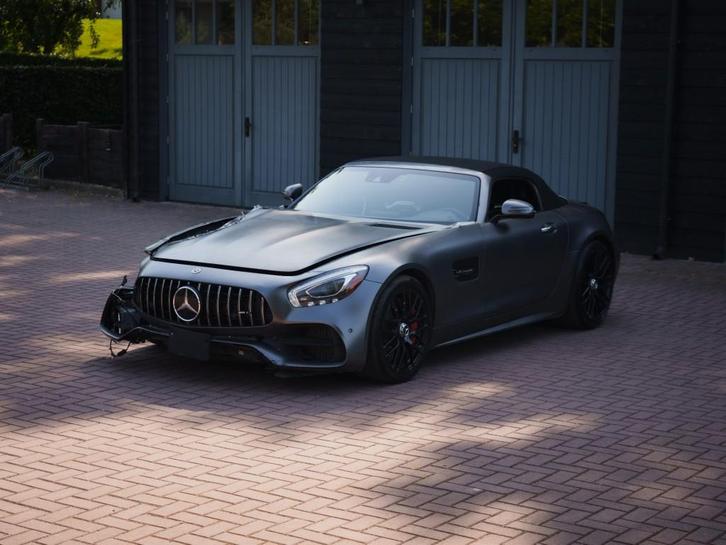Mercedes-benz AMG GT C 2018, Auto's, Mercedes-Benz, Bedrijf, AMG GT, Benzine, Cabriolet, Automaat, Zwart, Gebruikt, BTW verrekenbaar