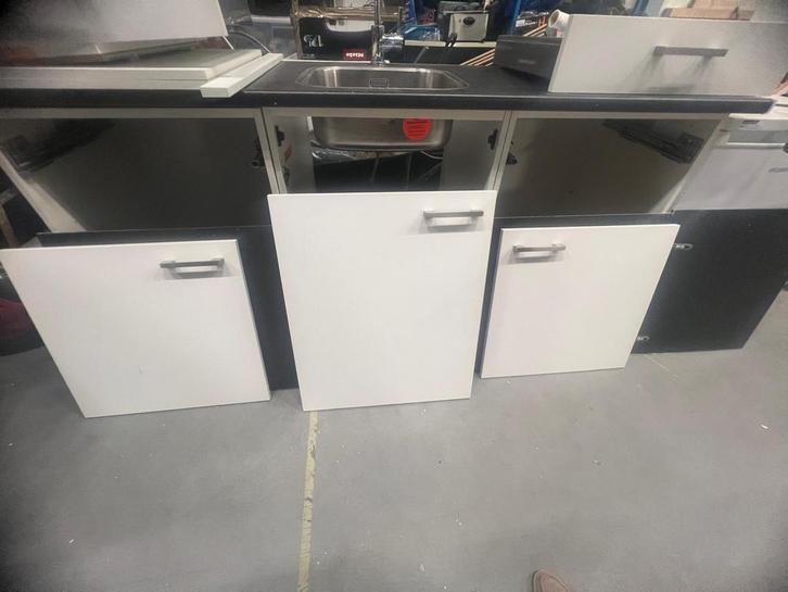 Bruynzeel Pantry Keuken met Spoelbak en kraan., Huis en Inrichting, Keuken | Complete keukens, Gebruikt, Enkelwandige keuken, Wit