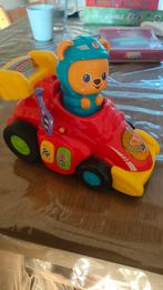 VTech Drukauto met Geluid - Beer Raceauto, Ophalen of Verzenden