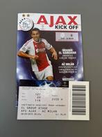 Ajax vs AC Milan 2010 Ticket + Wedstrijdboekje | Origineel, Ophalen of Verzenden, Zo goed als nieuw, Ajax