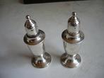 Puntgave antiek 1e gehalte zilveren peper en zout  strooiers, Ophalen of Verzenden, Zilver
