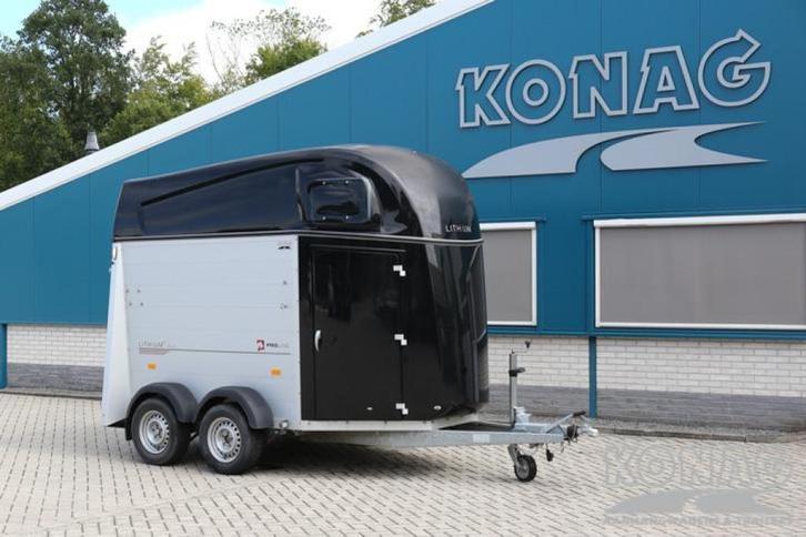 Tweedehands: Proline Lithium ALU met zadelkamer, Dieren en Toebehoren, Paarden en Pony's | Trailers en Aanhangwagens, Gebruikt