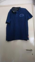 nog bijna nieuw polo shirt HUMAN NATURE blauw jeans L, Kleding | Heren, Polo's, Maat 52/54 (L), Blauw, Ophalen of Verzenden, Zo goed als nieuw