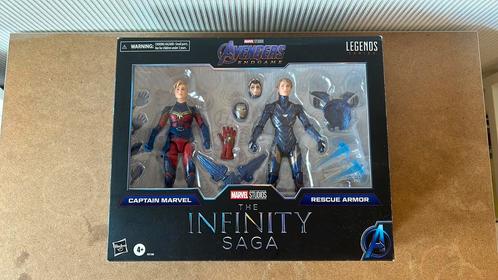 Marvel legends Iron man & Captain Marvel, Verzamelen, Poppetjes en Figuurtjes, Zo goed als nieuw, Ophalen of Verzenden