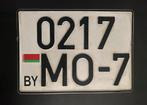 Kentekenplaat Belarus vierkant, Ophalen of Verzenden, Gebruikt, Auto's